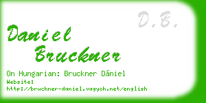 daniel bruckner business card